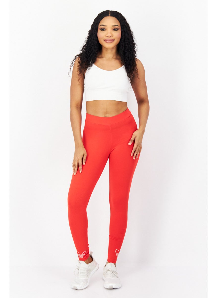 Women Sportswear Fit Pull On Training Tight, Red