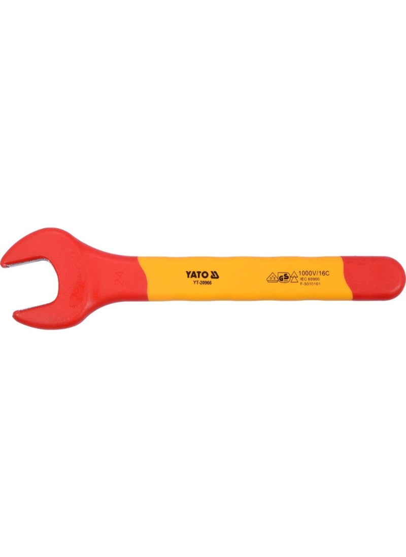 YATO Insulated Open End Wrench 24mm VDE-1000V YT-20966