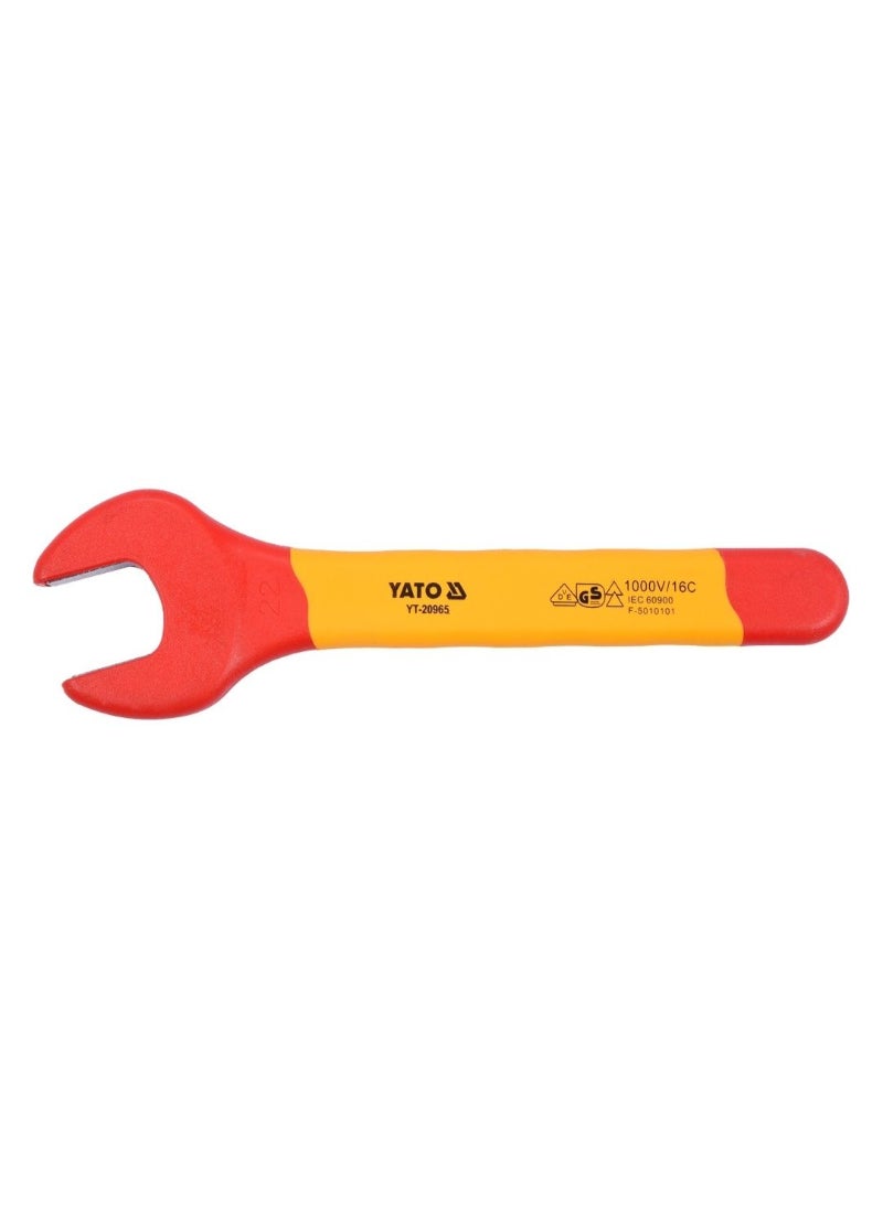 YATO Insulated Open End Wrench 22mm VDE-1000V YT-20965