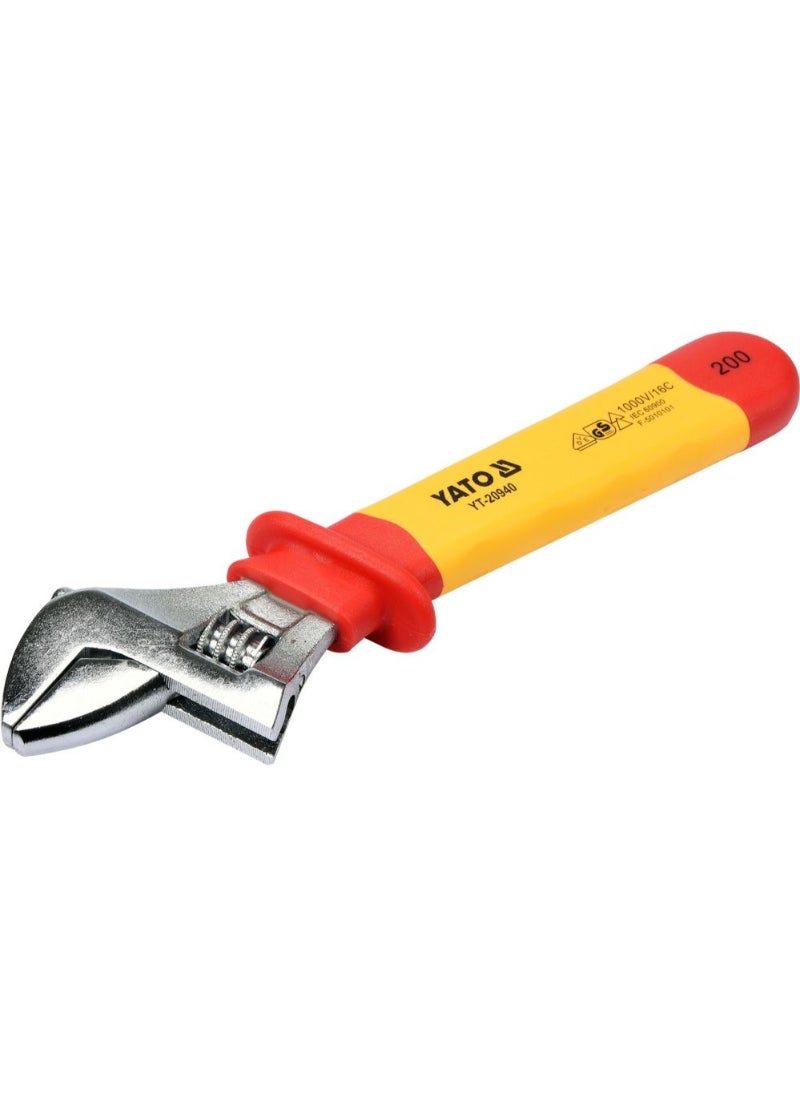 YATO Insulated Adjustable Wrench 8