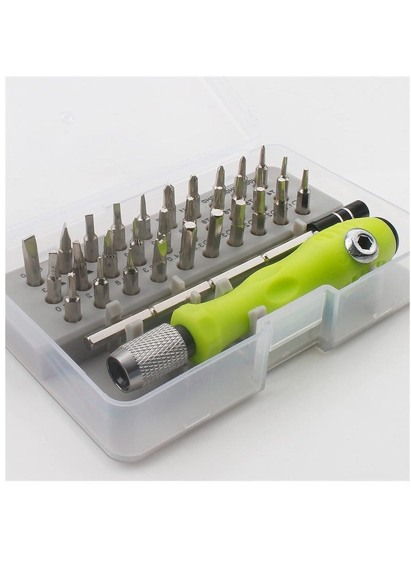 32 in 1 Precision Mini Screwdriver Set with Magnetic Bits for Tool Repair Ideal for Phone iPad and Camera Maintenance