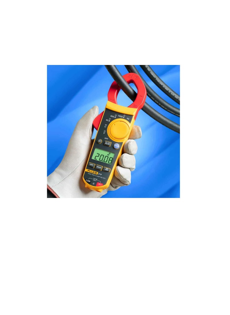 Fluke True RMS Clamp Meter, 600A, 37mm Jaw, CAT III 600V