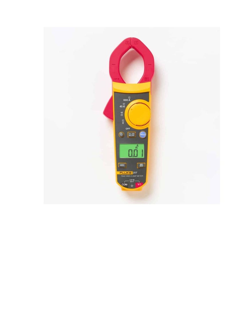 Fluke True RMS Clamp Meter, 600A, 37mm Jaw, CAT III 600V