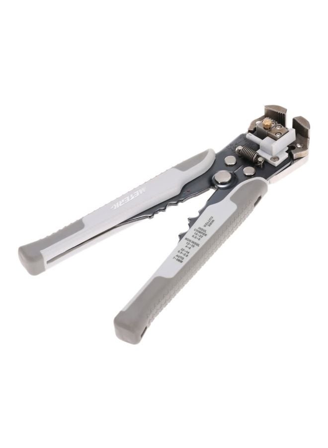 Multifunctional Adjustable Cable Wire Stripper Cutter Grey 28cm