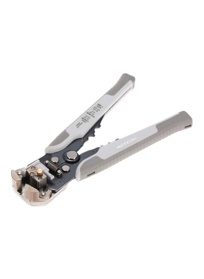 Multifunctional Adjustable Cable Wire Stripper Cutter Grey 28cm