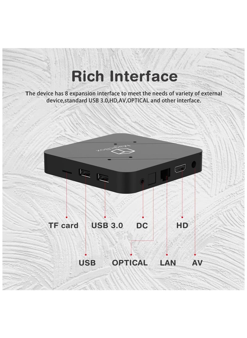 Voice Control Android TV Box 2GB RAM 16GB ROM, RK3318 Quad Core, 2.4G/5G Dual WiFi, 4K/8K/3D Supportive, Bluetooth 4.0, USB 3.0, Smart Android TV Box