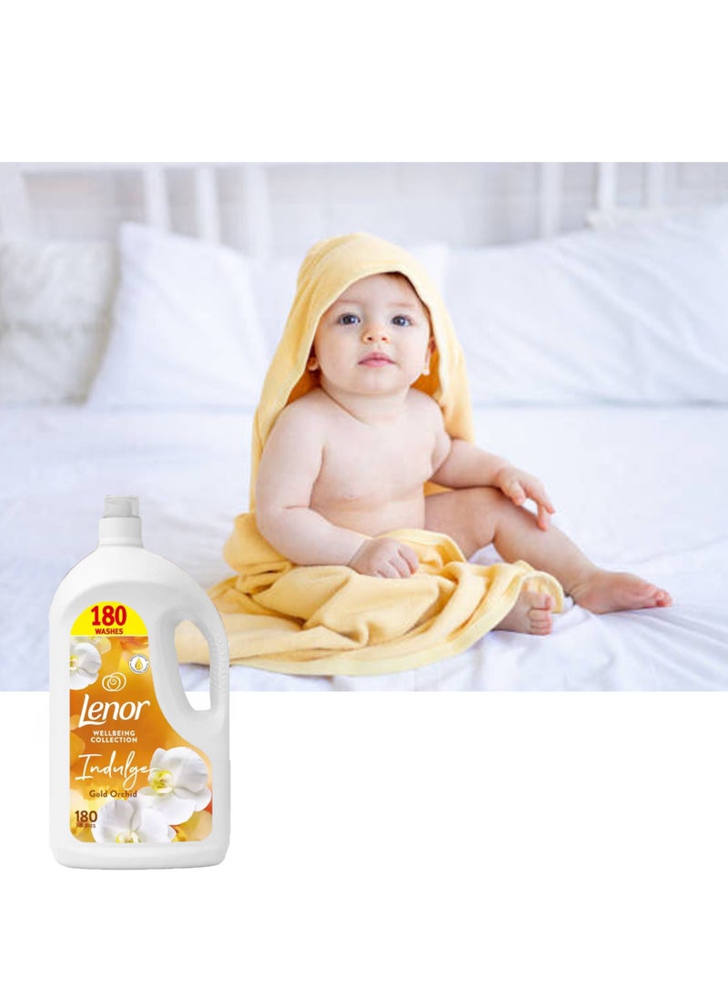 Gold Orchid Super Concentrate Fabric Softener And Conditioner 180 Washes 3.6L Soft on Sensitive Baby Skin