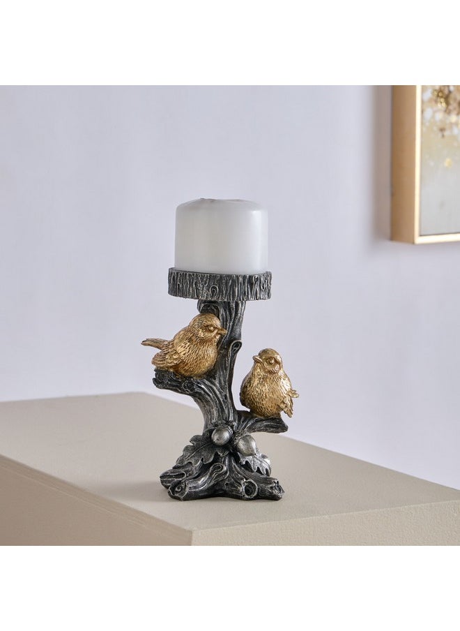 Wren Bird with Tealight Holder 15.5 x 19.5 x 11.5 cm