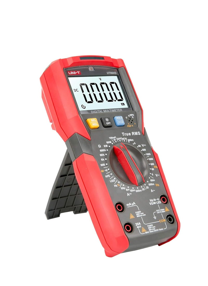 UNI-T UT89XD Digital Multimeter, True RMS Auto-Ranging Voltage, Current, Resistance Tester with NCV Function