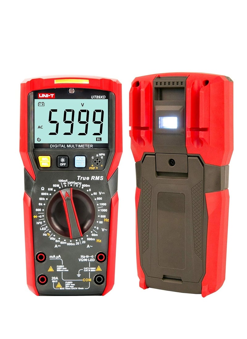 UNI-T UT89XD Digital Multimeter, True RMS Auto-Ranging Voltage, Current, Resistance Tester with NCV Function