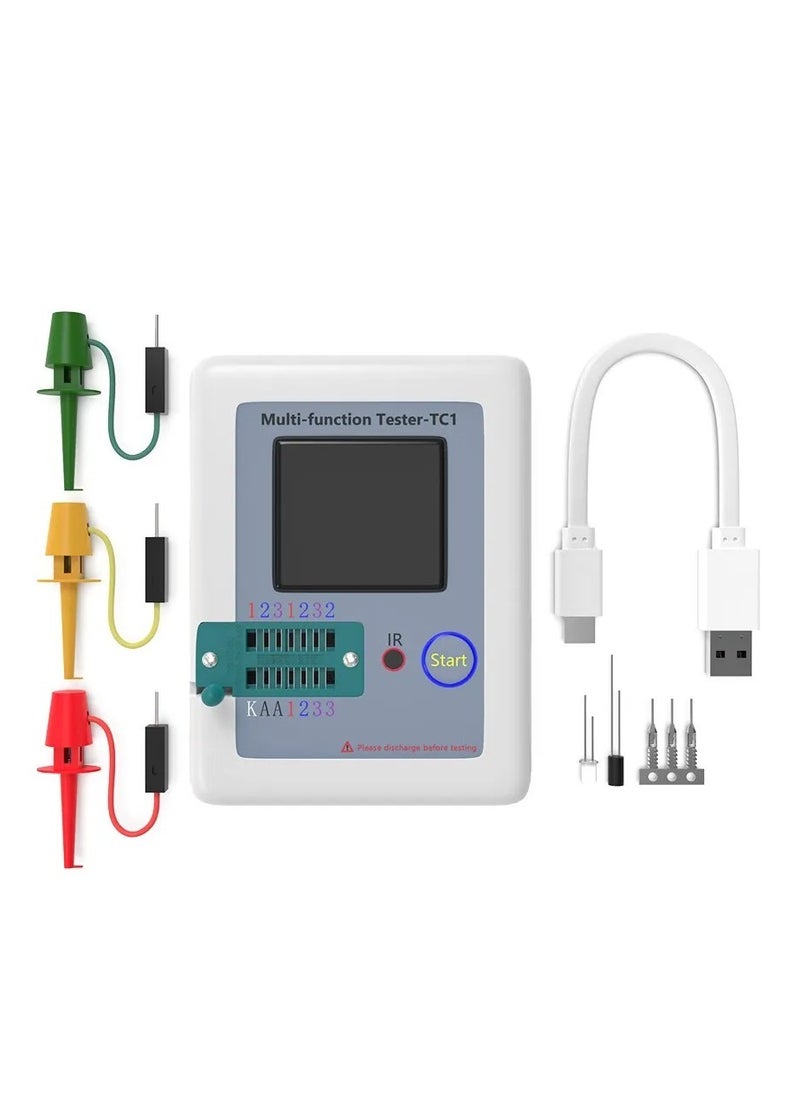 LCR TC1 1.8 Inch TFT LCD Display Multimeter for Testing Transistors Diodes Triodes Capacitors and Resistors