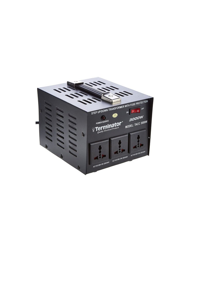 Terminator AC Voltage Converter Black, 3000 W - TACC3000W