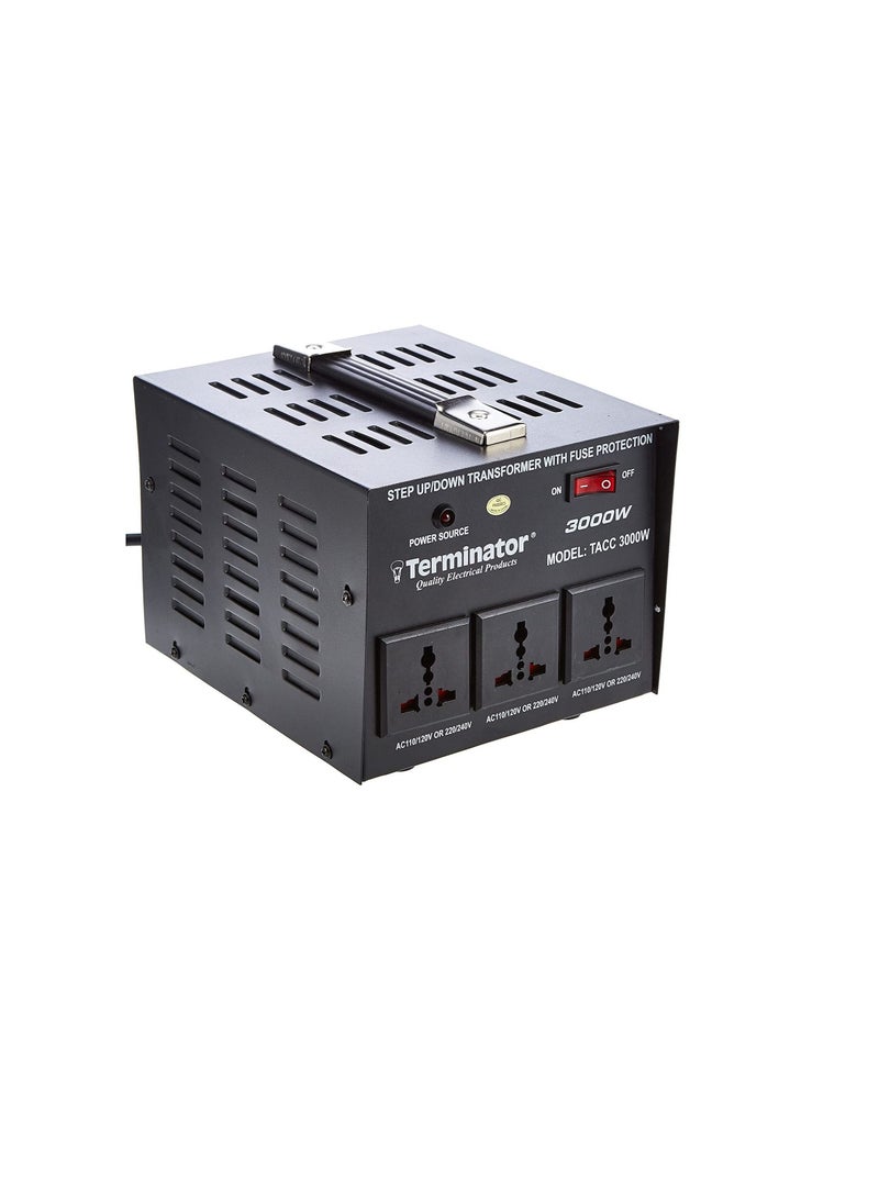 Terminator AC Voltage Converter Black, 3000 W - TACC3000W