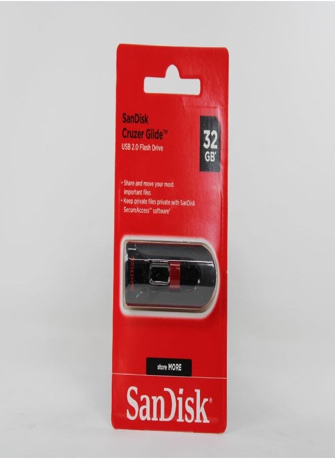 SanDisk 32GB Cruzer Glide USB 2.0 Flash Drive, Frustration-Free Packaging - SDCZ60-032G-AFFP