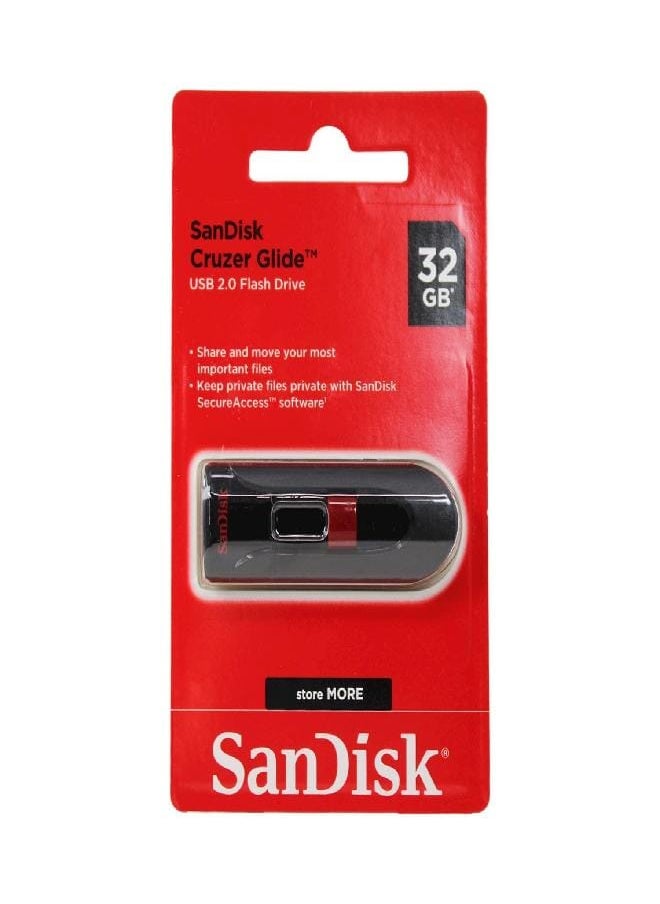 SanDisk 32GB Cruzer Glide USB 2.0 Flash Drive, Frustration-Free Packaging - SDCZ60-032G-AFFP