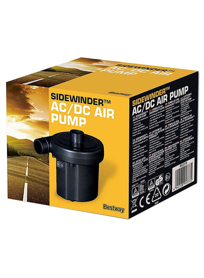 Sidewinder AC/DC Air Pump plastic Black 11.3x10.2x10.3cm