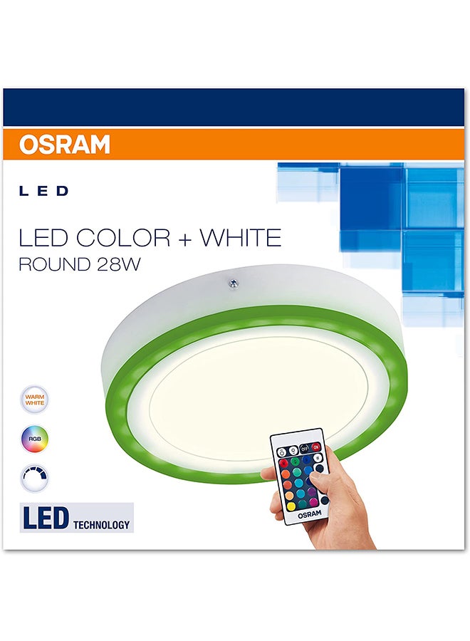 Osram Led Kids Room Wall And Ceiling Round Light, Color Changing Led Light Remote Control Warm White