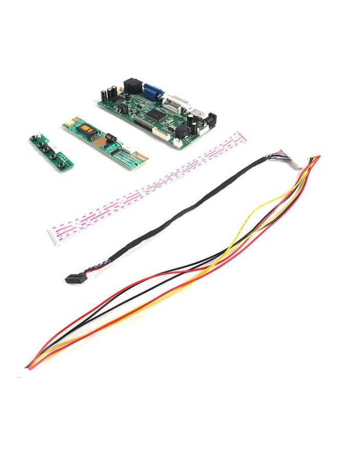 HDMI DVI VGA Audio LCD Screen Controller Board Kit Green