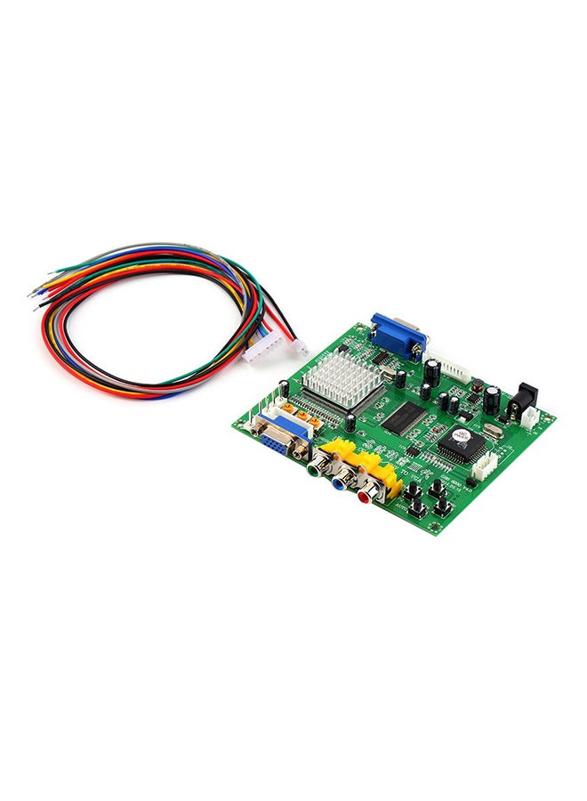 Arcade Game RGB/CGA/EGA/YUV to VGA HD Video Converter Board Green