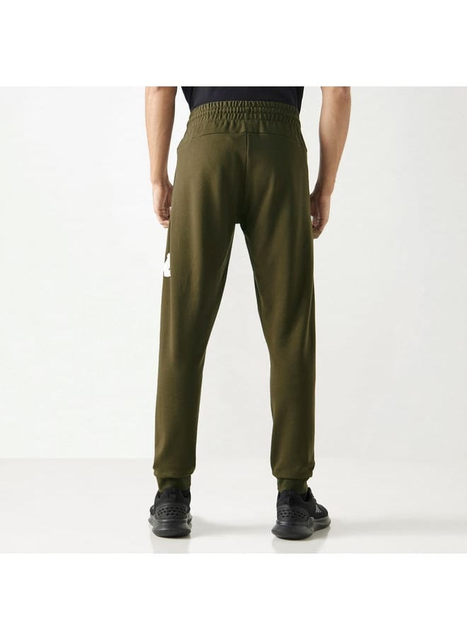 Kappa Logo Detail Joggers with Pockets and Drawstring Closure