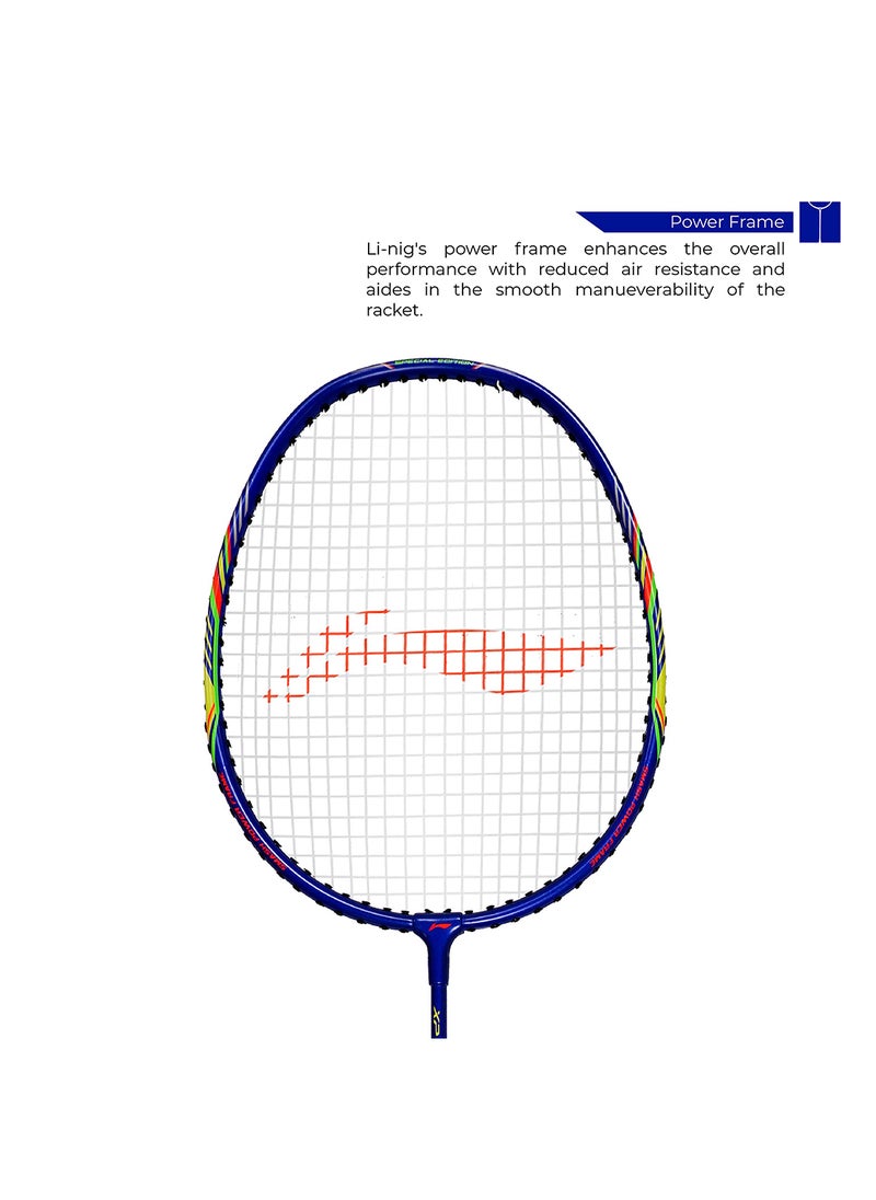 XP 2020 Special Edition Blend Aluminium Strung Badminton Racket with Full Racket Cover | For Beginners | 90 grams |Maximum String Tension - 24lbs