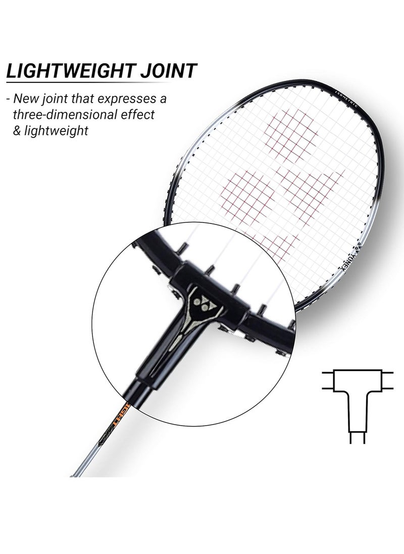 ZR 100 Light Strung Badminton Racquet | Size: G3 - U | Material: Aluminium | with Full Racquet Cover | For Beginners | Weight: 95 gram | High Durability | Grip Size: 3 3/4 inches |