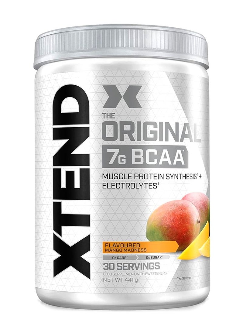 Xtend The Original 7G BCAA Muscle Recovery + Electrolytes, Mango Madness Flavor - 30 Servings