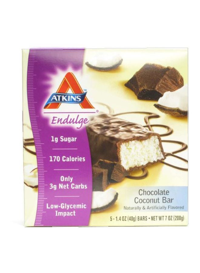 Pack Of 5 Endulge Chocolate Coconut Bars