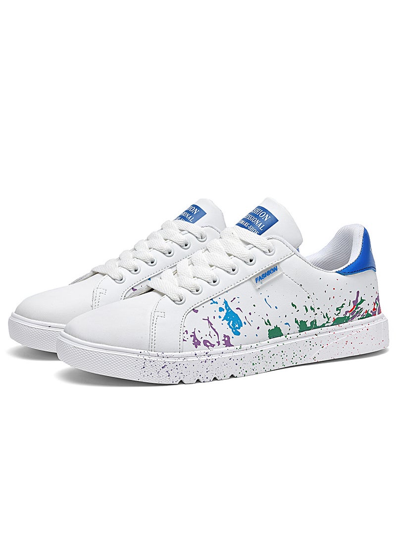 2024 New  plus size Lightweight Low-top Sports Sneakers Mens Trendy Fashionable All-match Casual ShoesJ-800 white blue J-800 white blue