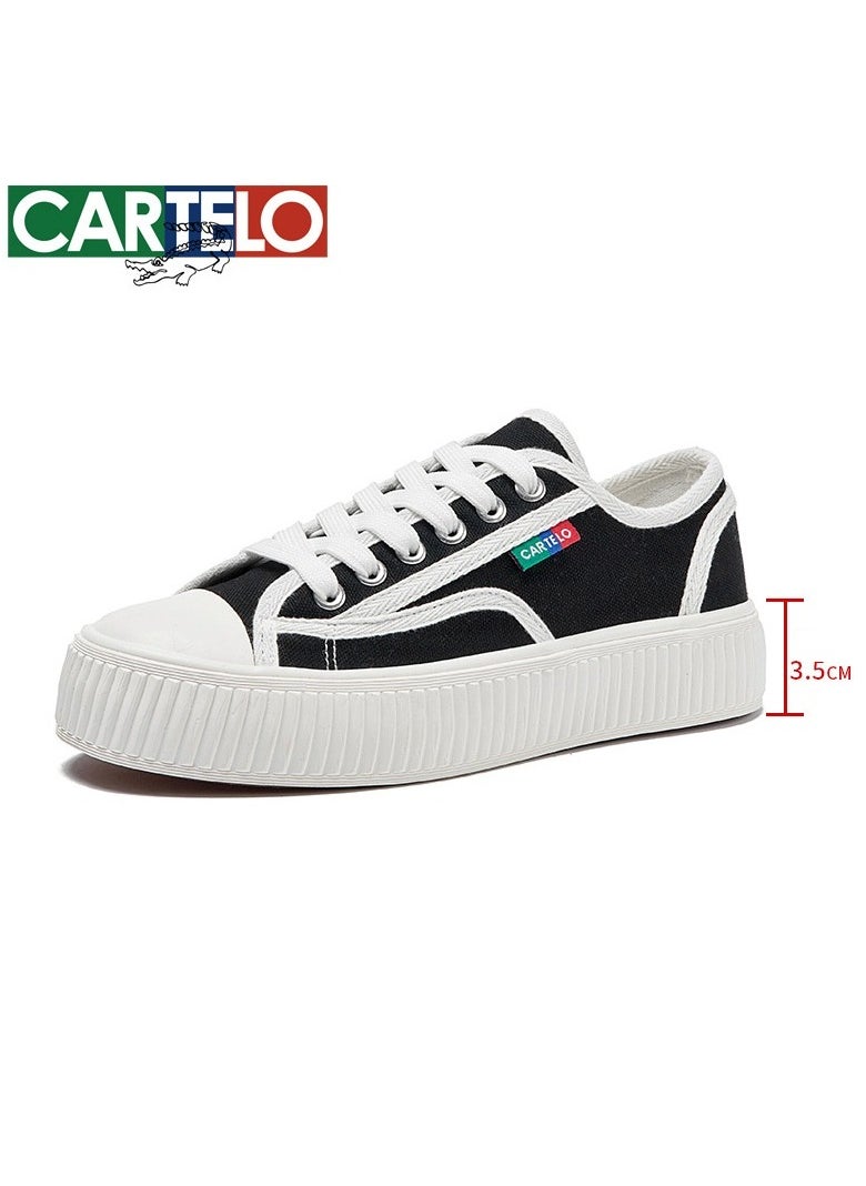 New CARTELO Sports And Leisure Shoes Low Cut Solid Color Business Board Shoes