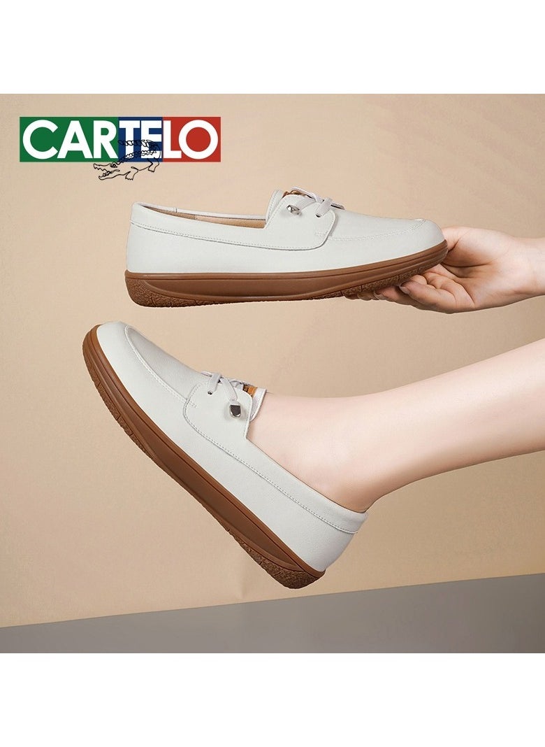 New CARTELO Sports And Leisure Shoes Low Cut Solid Color Business Board Shoes