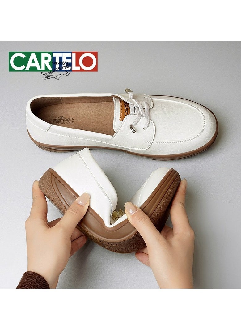 New CARTELO Sports And Leisure Shoes Low Cut Solid Color Business Board Shoes