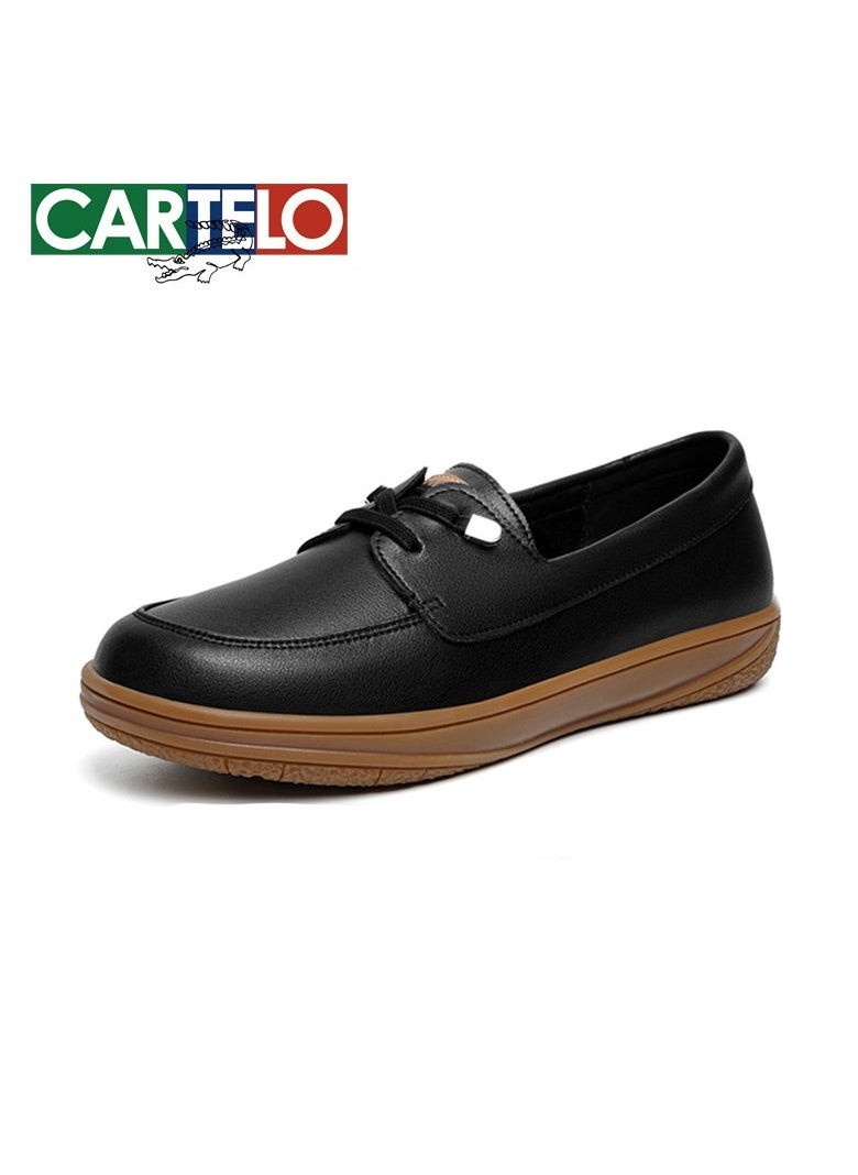 New CARTELO Sports And Leisure Shoes Low Cut Solid Color Business Board Shoes