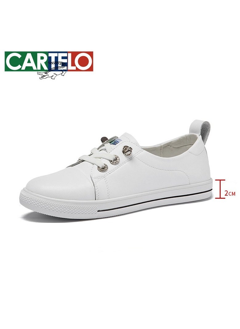 New CARTELO Sports And Leisure Shoes Low Cut Solid Color Business Board Shoes