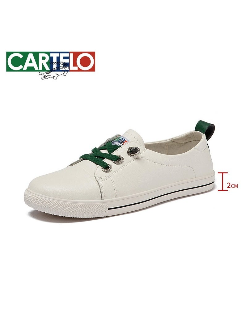 New CARTELO Sports And Leisure Shoes Low Cut Solid Color Business Board Shoes