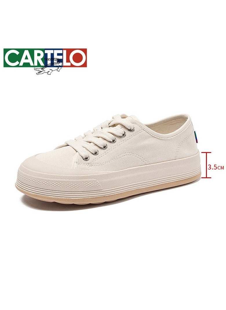 New CARTELO Sports And Leisure Shoes Low Cut Solid Color Business Board Shoes