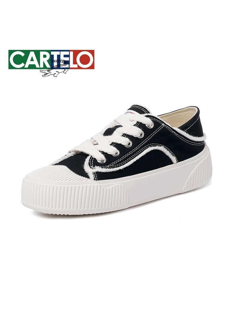 New CARTELO Sports And Leisure Shoes Low Cut Solid Color Business Board Shoes