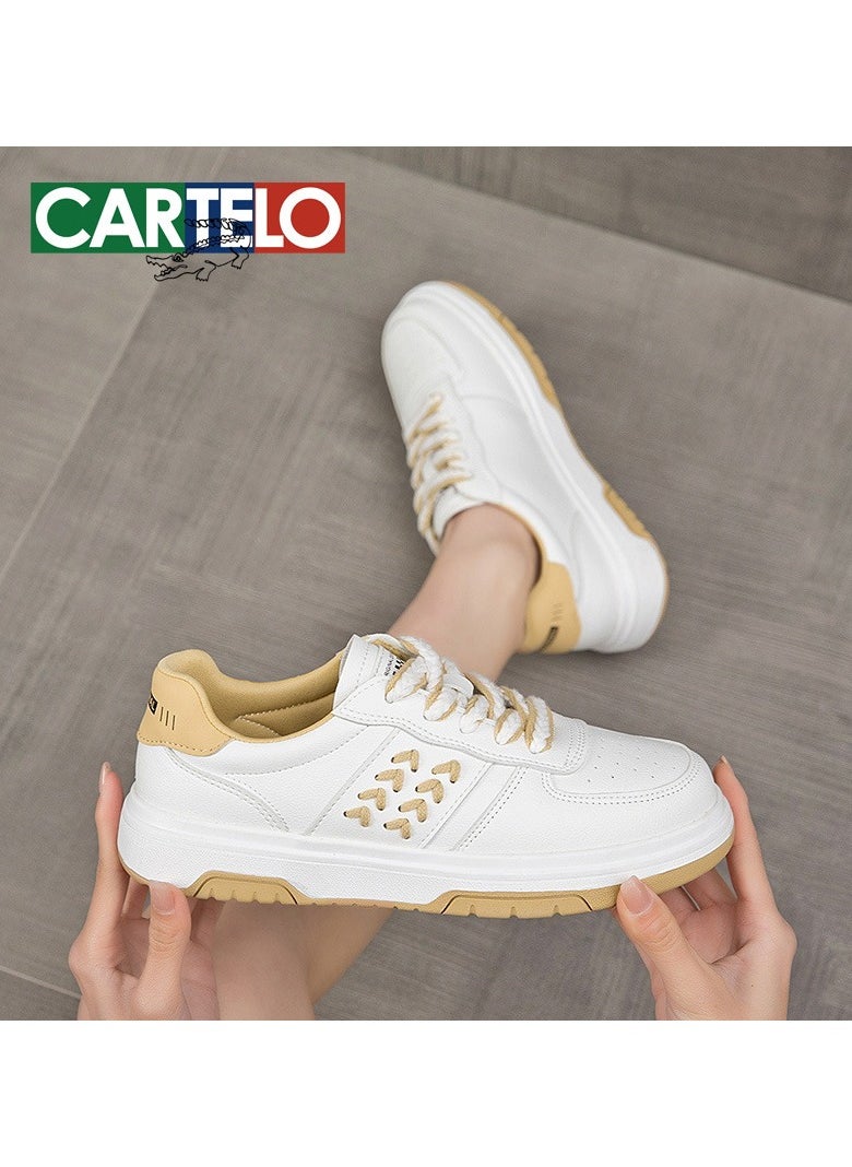 New CARTELO Sports And Leisure Shoes Low Cut Solid Color Business Board Shoes