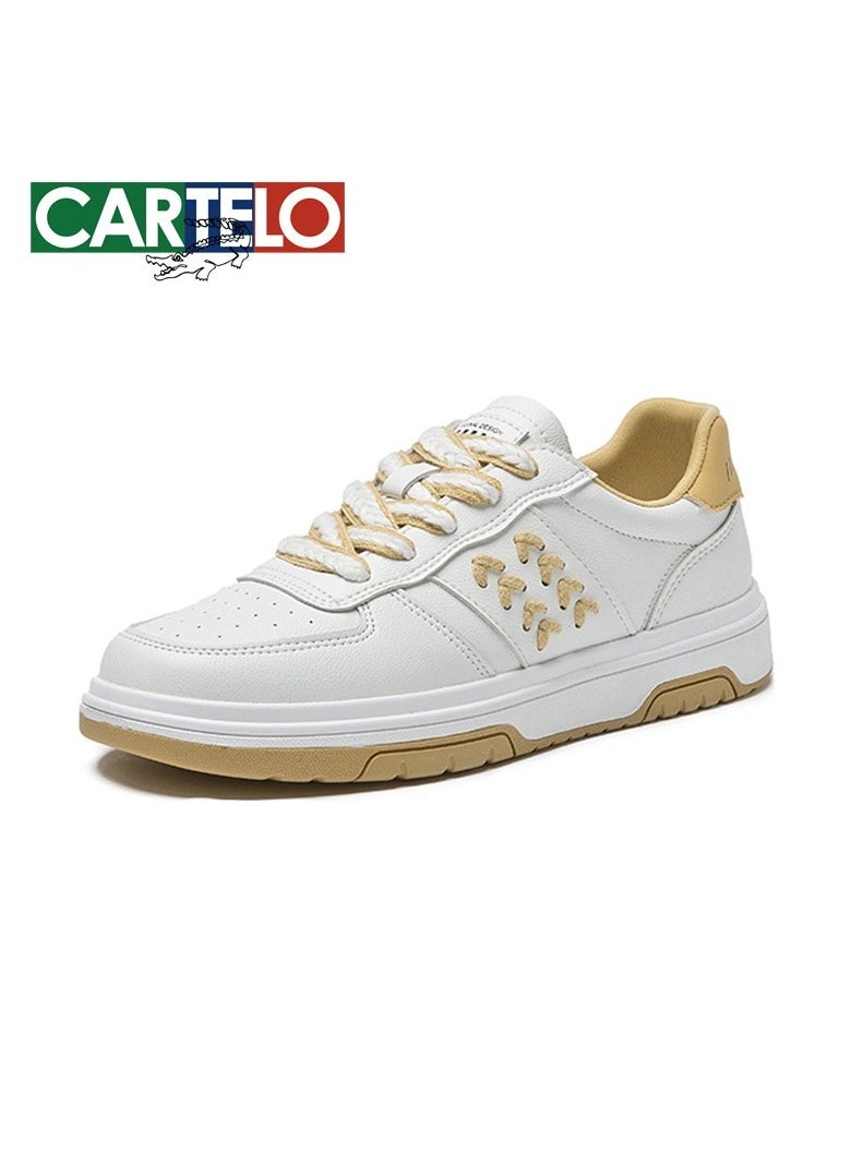 New CARTELO Sports And Leisure Shoes Low Cut Solid Color Business Board Shoes