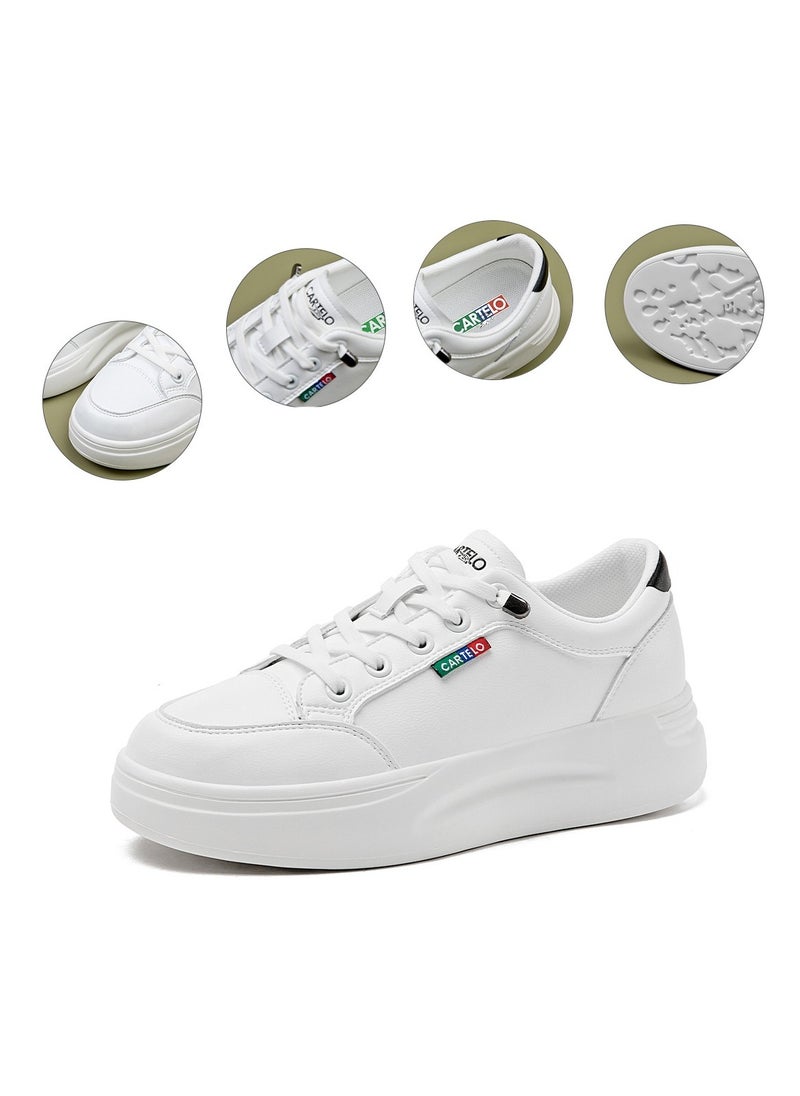 New CARTELO Sports And Leisure Shoes Low Cut Solid Color Business Board Shoes