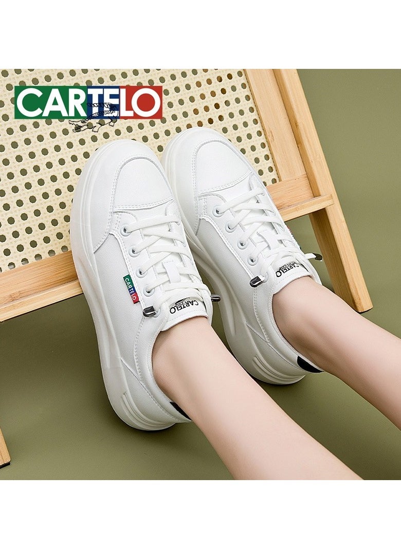 New CARTELO Sports And Leisure Shoes Low Cut Solid Color Business Board Shoes