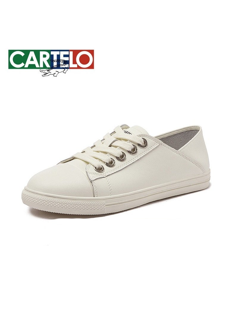 New CARTELO Sports And Leisure Shoes Low Cut Solid Color Business Board Shoes