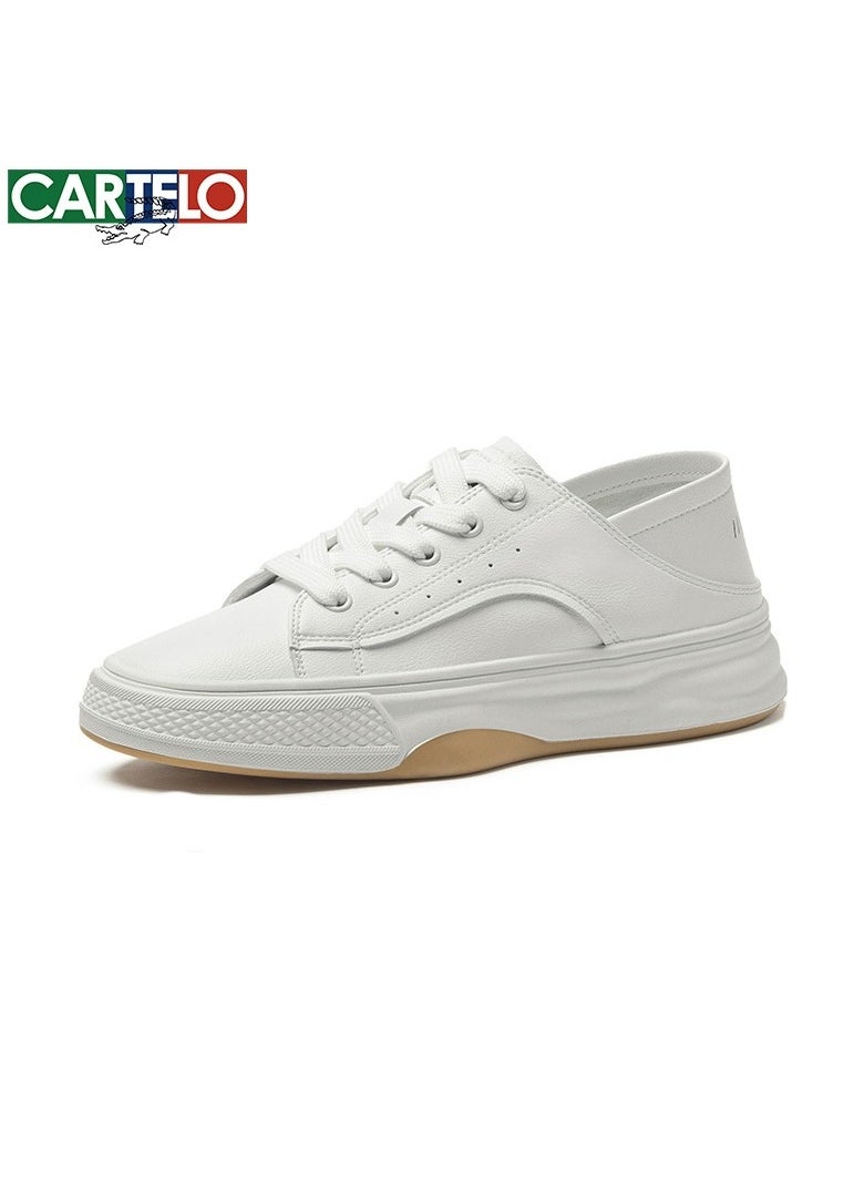 New CARTELO Sports And Leisure Shoes Low Cut Solid Color Business Board Shoes