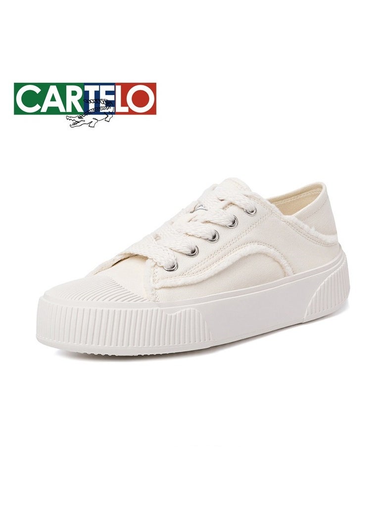 New CARTELO Sports And Leisure Shoes Low Cut Solid Color Business Board Shoes