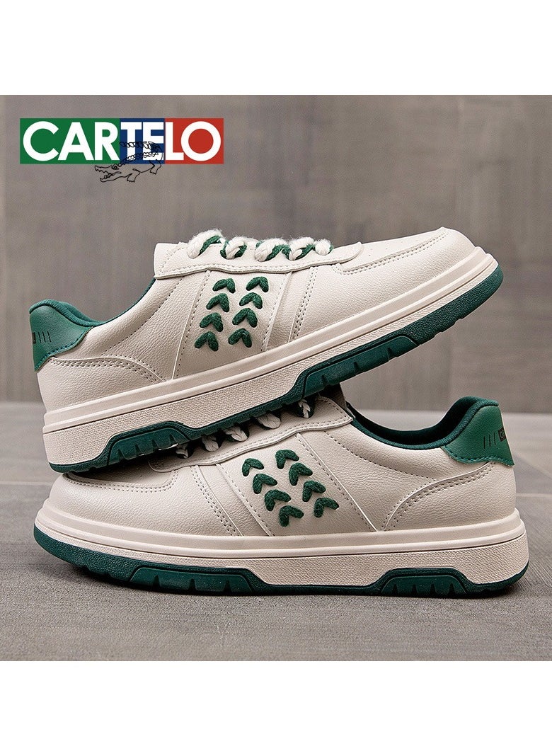 New CARTELO Sports And Leisure Shoes Low Cut Solid Color Business Board Shoes