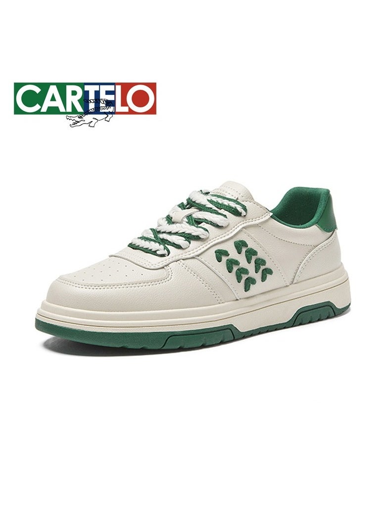 New CARTELO Sports And Leisure Shoes Low Cut Solid Color Business Board Shoes