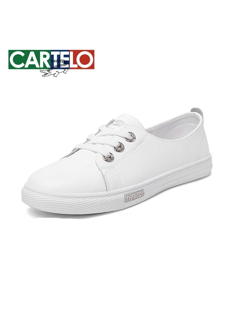 New CARTELO Sports And Leisure Shoes Low Cut Solid Color Business Board Shoes