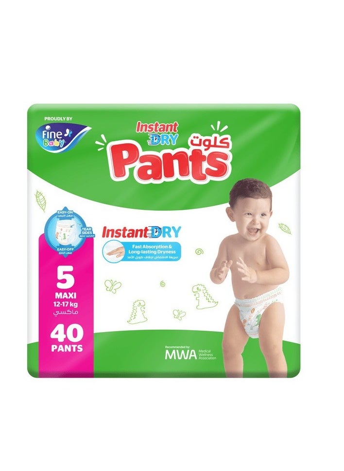 Fine Baby Instant Dry Pants 5 Maxi (12-17Kg) 40'S