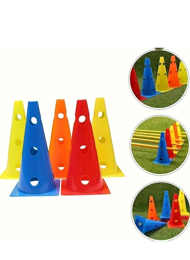 6/12/18pcs Agility Cones For Football - Speed Boosting, Coordination Training Equipment -31 Durable, Versatile, Perfect For Coaches & Athletes