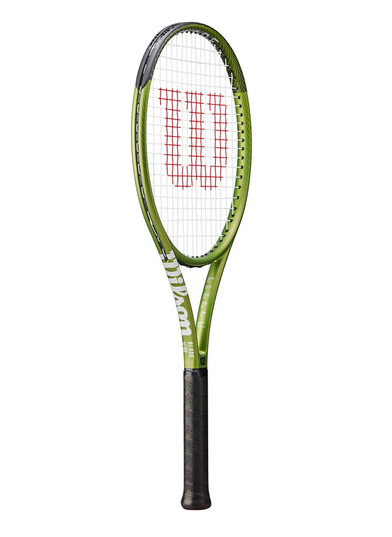 Blade Feel 100 Tennis Racket, 16x19, Adults, Beginners/ Intermediate - Green/ Black